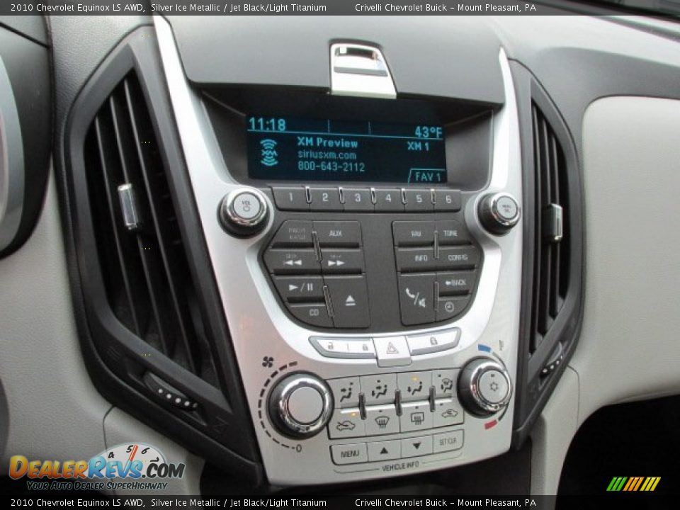 2010 Chevrolet Equinox LS AWD Silver Ice Metallic / Jet Black/Light Titanium Photo #15
