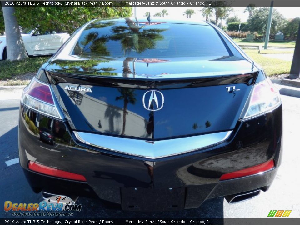 2010 Acura TL 3.5 Technology Crystal Black Pearl / Ebony Photo #6