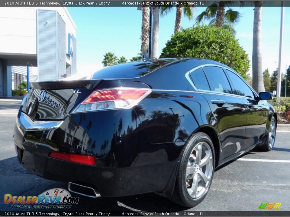 2010 Acura TL 3.5 Technology Crystal Black Pearl / Ebony Photo #7