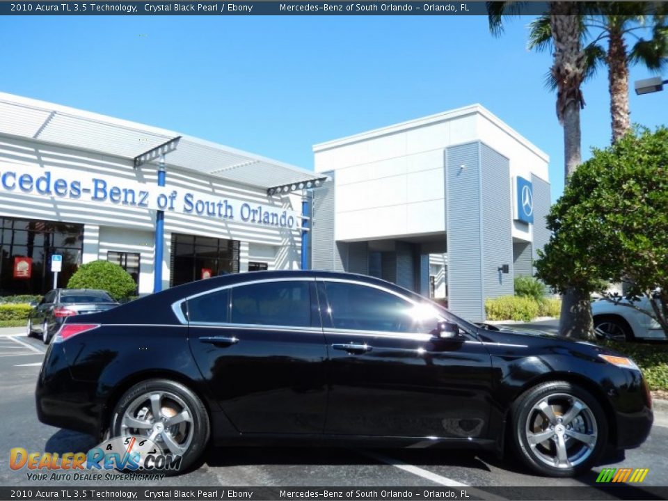 2010 Acura TL 3.5 Technology Crystal Black Pearl / Ebony Photo #8