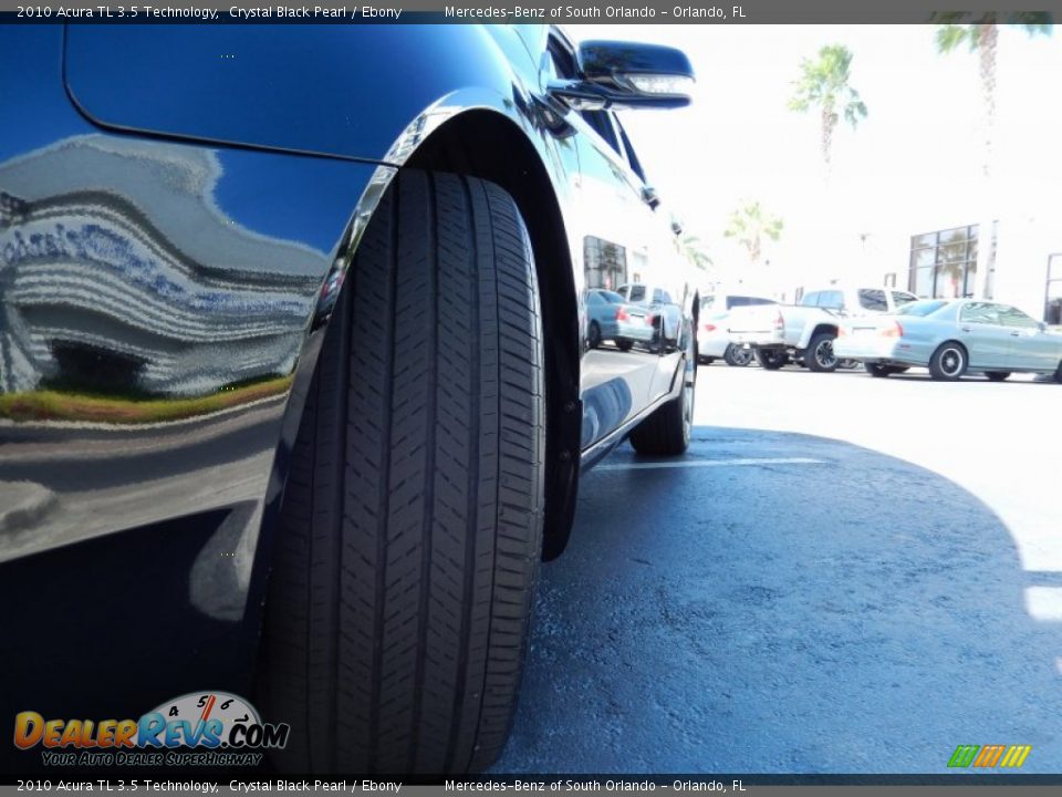 2010 Acura TL 3.5 Technology Crystal Black Pearl / Ebony Photo #11