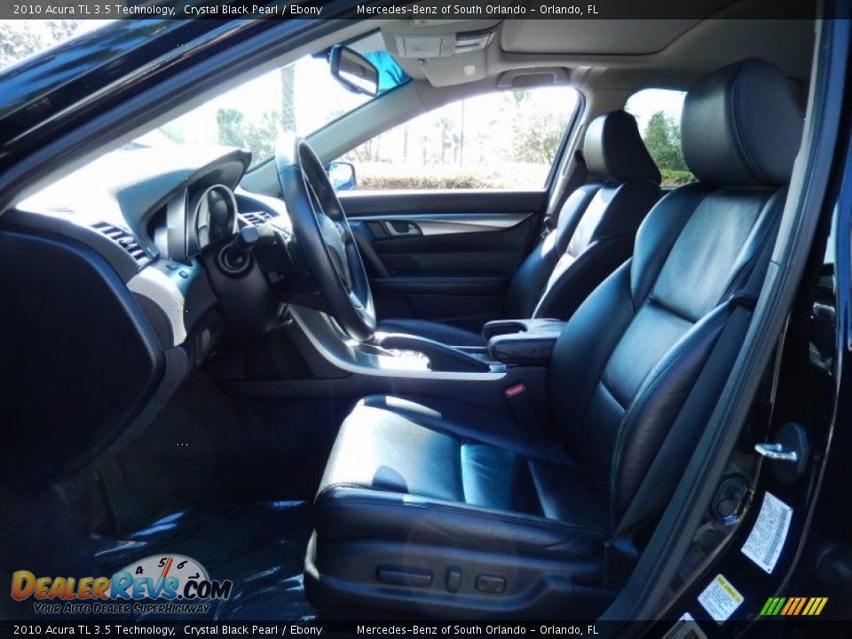 2010 Acura TL 3.5 Technology Crystal Black Pearl / Ebony Photo #12