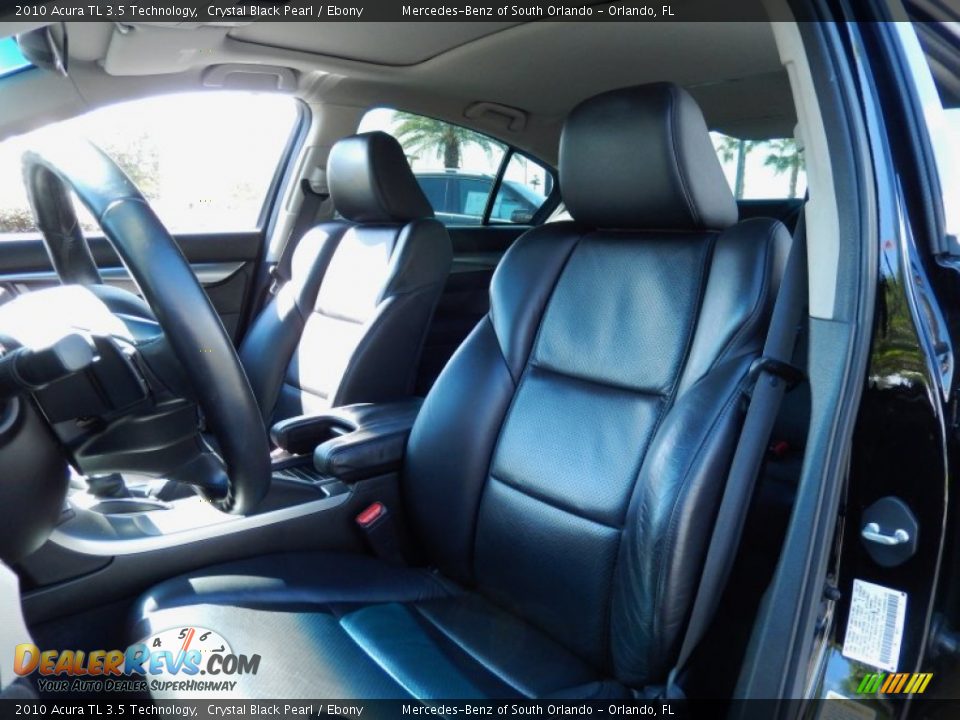 2010 Acura TL 3.5 Technology Crystal Black Pearl / Ebony Photo #13