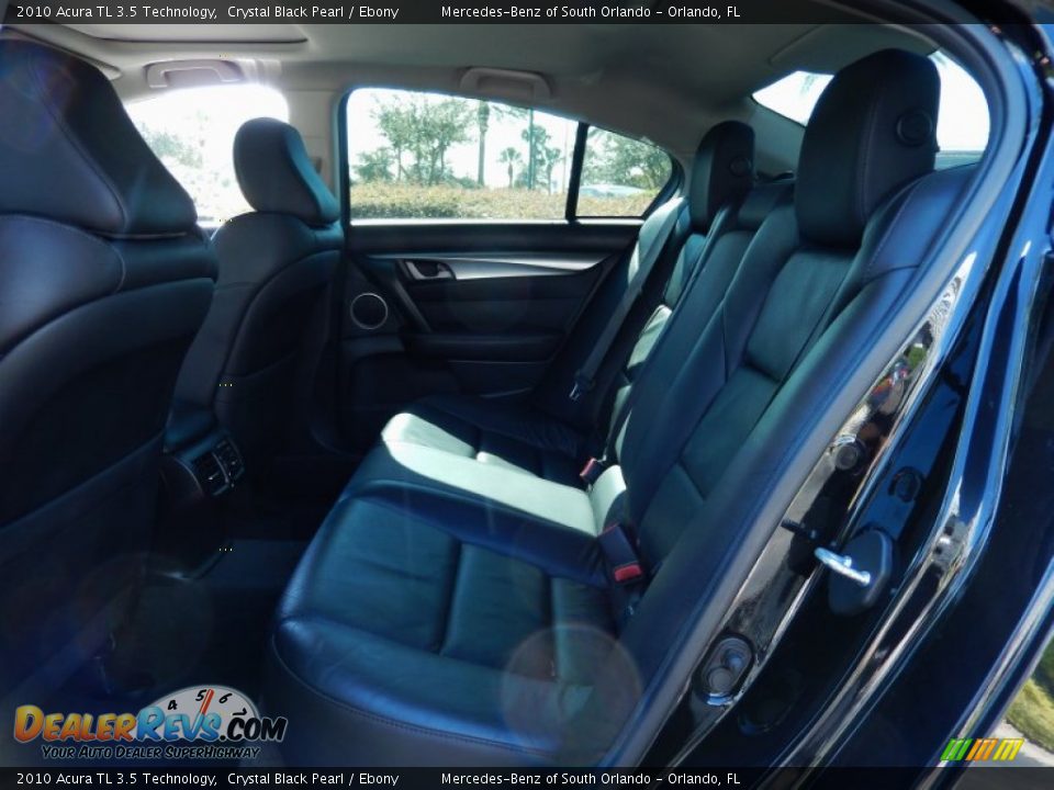 2010 Acura TL 3.5 Technology Crystal Black Pearl / Ebony Photo #15