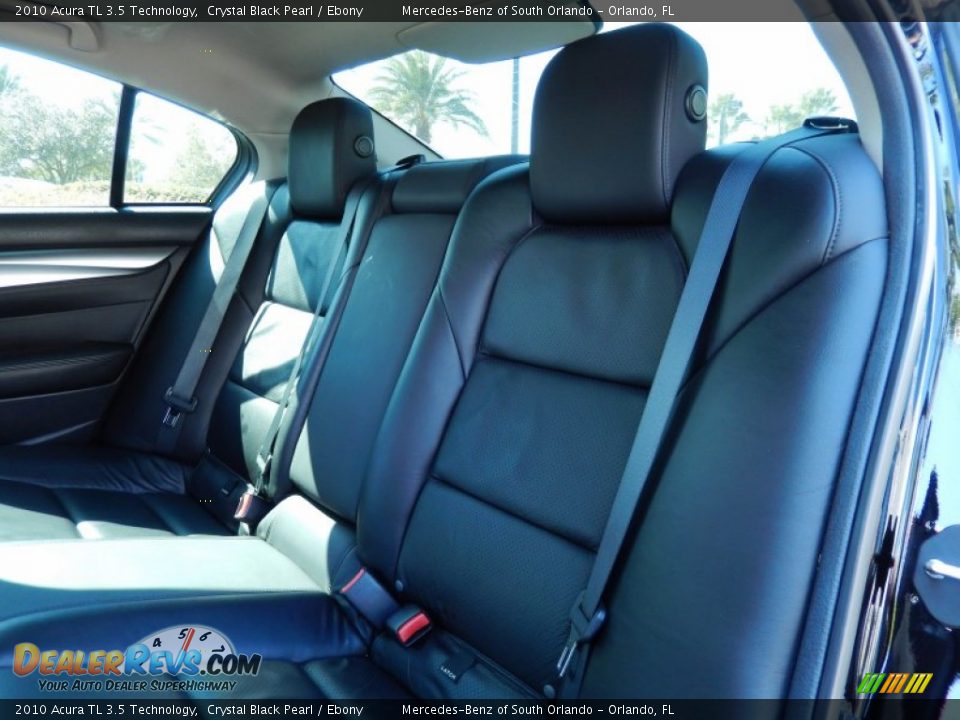 2010 Acura TL 3.5 Technology Crystal Black Pearl / Ebony Photo #16