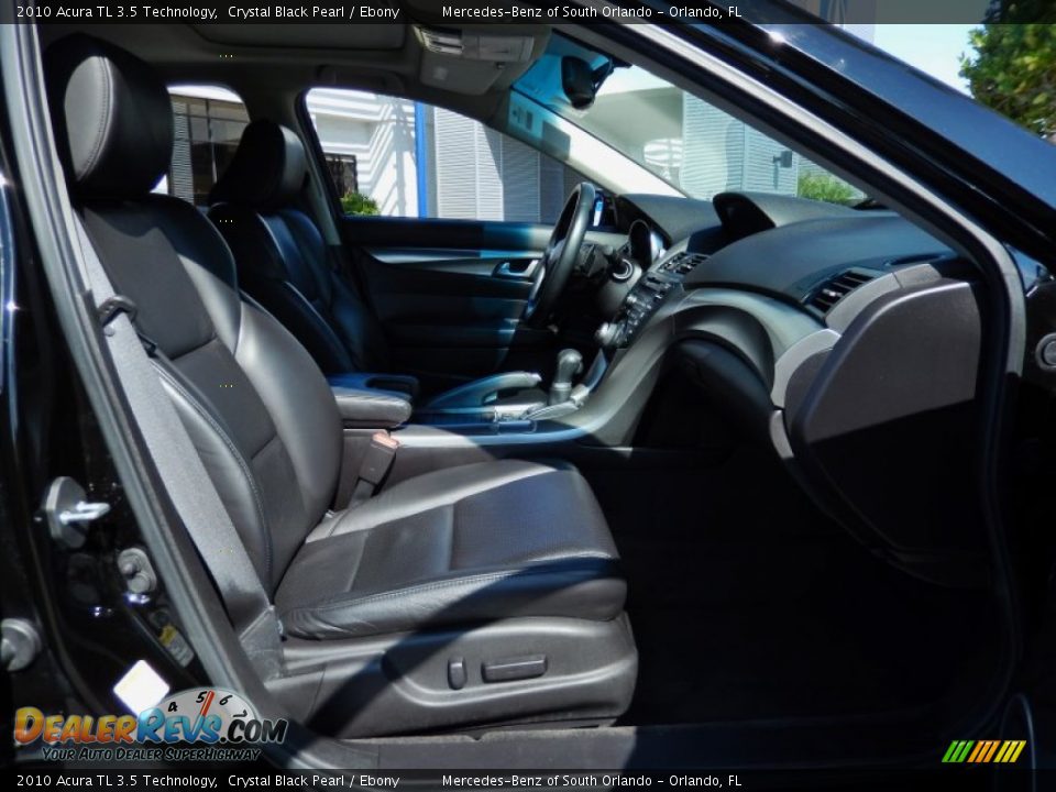 2010 Acura TL 3.5 Technology Crystal Black Pearl / Ebony Photo #17