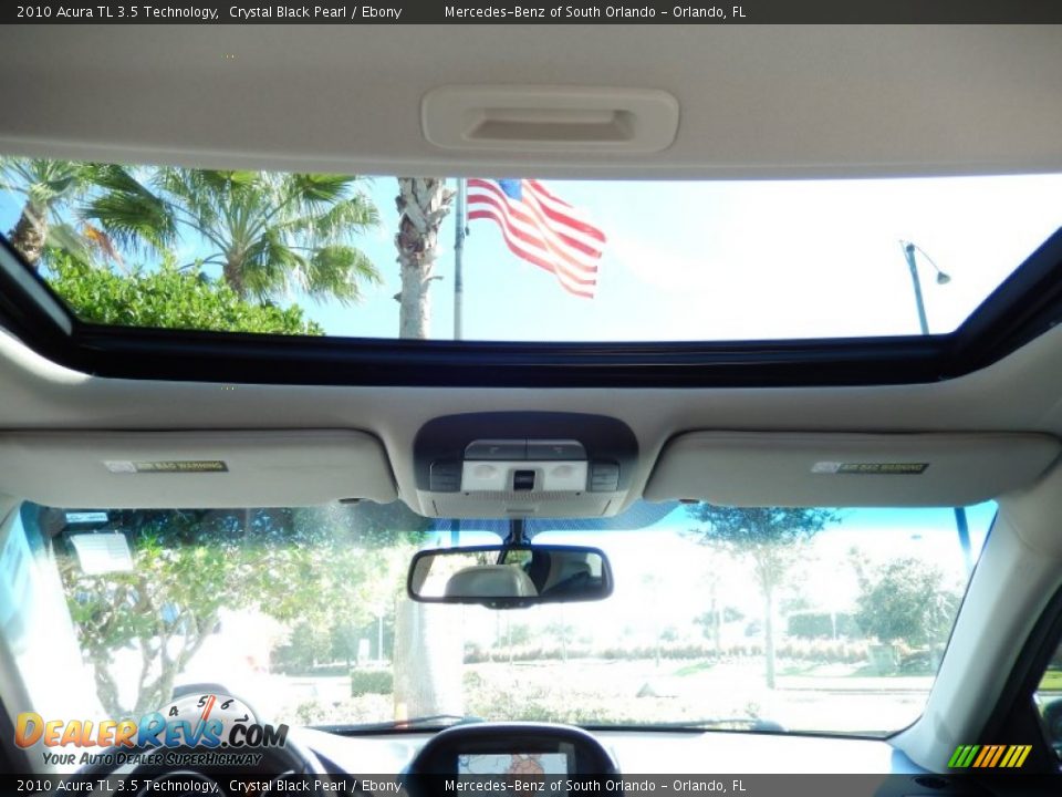 2010 Acura TL 3.5 Technology Crystal Black Pearl / Ebony Photo #19