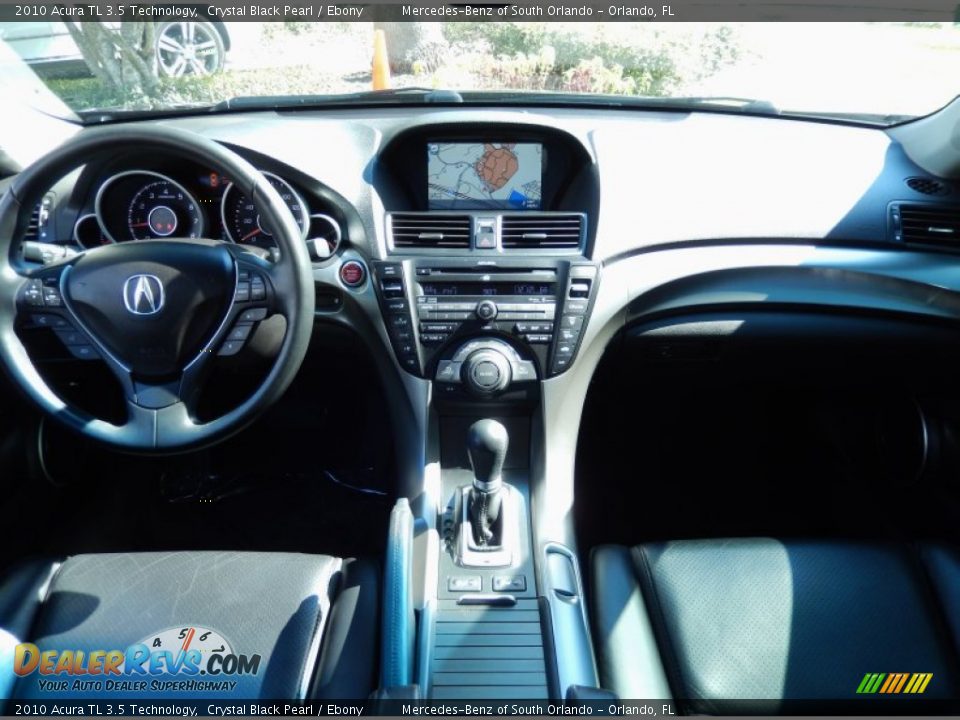 2010 Acura TL 3.5 Technology Crystal Black Pearl / Ebony Photo #20