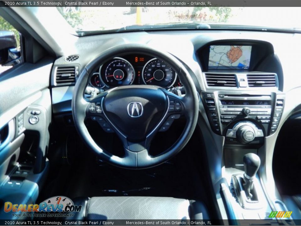 2010 Acura TL 3.5 Technology Crystal Black Pearl / Ebony Photo #21