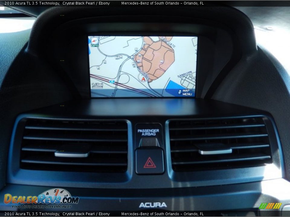 2010 Acura TL 3.5 Technology Crystal Black Pearl / Ebony Photo #23