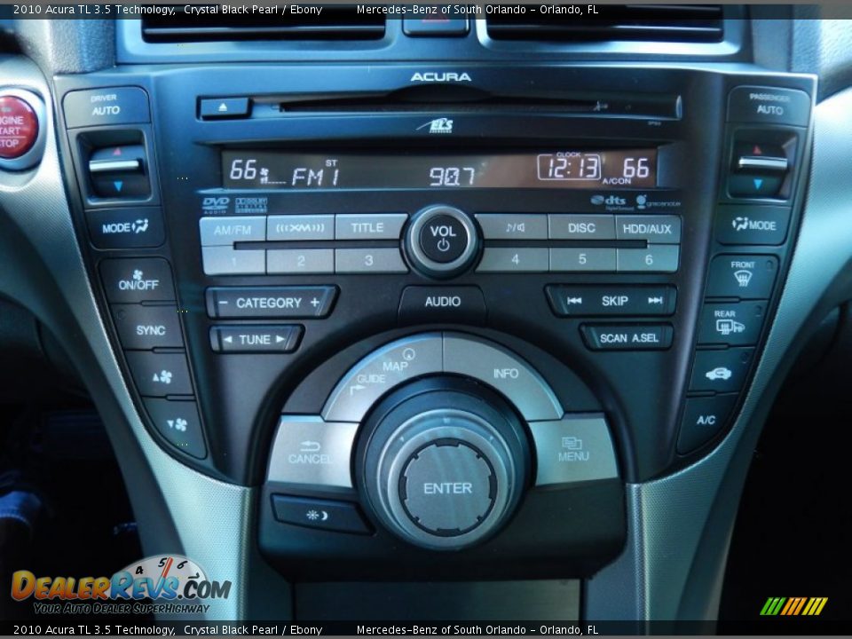 2010 Acura TL 3.5 Technology Crystal Black Pearl / Ebony Photo #24