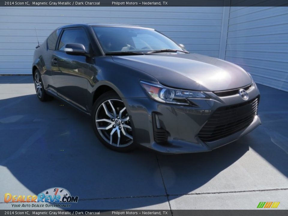 2014 Scion tC Magnetic Gray Metallic / Dark Charcoal Photo #1