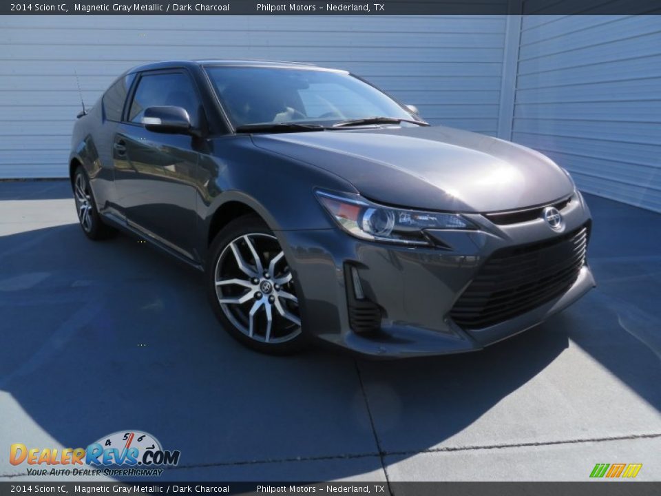 2014 Scion tC Magnetic Gray Metallic / Dark Charcoal Photo #2