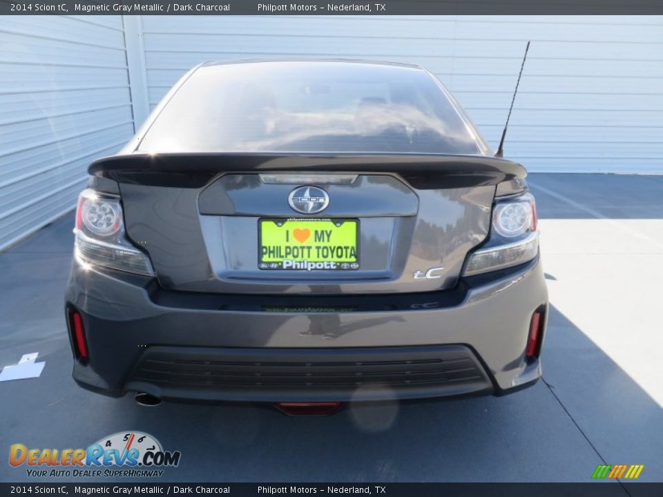 2014 Scion tC Magnetic Gray Metallic / Dark Charcoal Photo #6