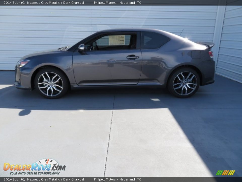 2014 Scion tC Magnetic Gray Metallic / Dark Charcoal Photo #7