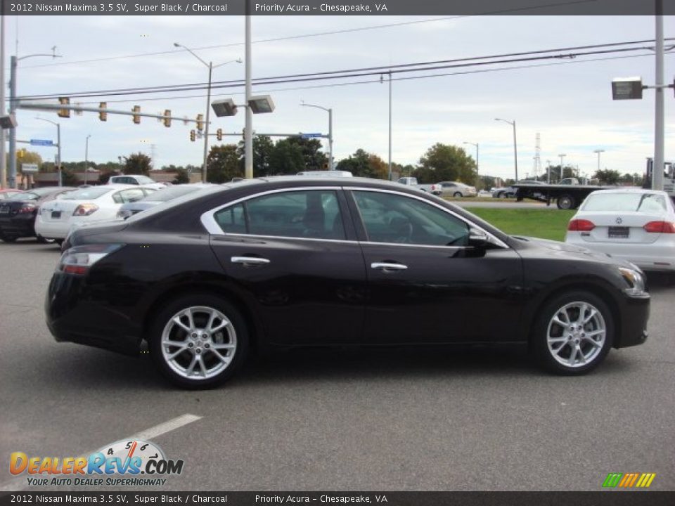 2012 Nissan Maxima 3.5 SV Super Black / Charcoal Photo #7