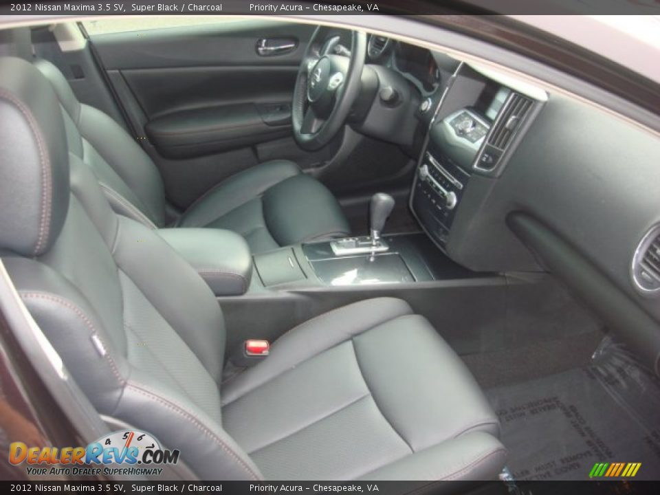 2012 Nissan Maxima 3.5 SV Super Black / Charcoal Photo #13