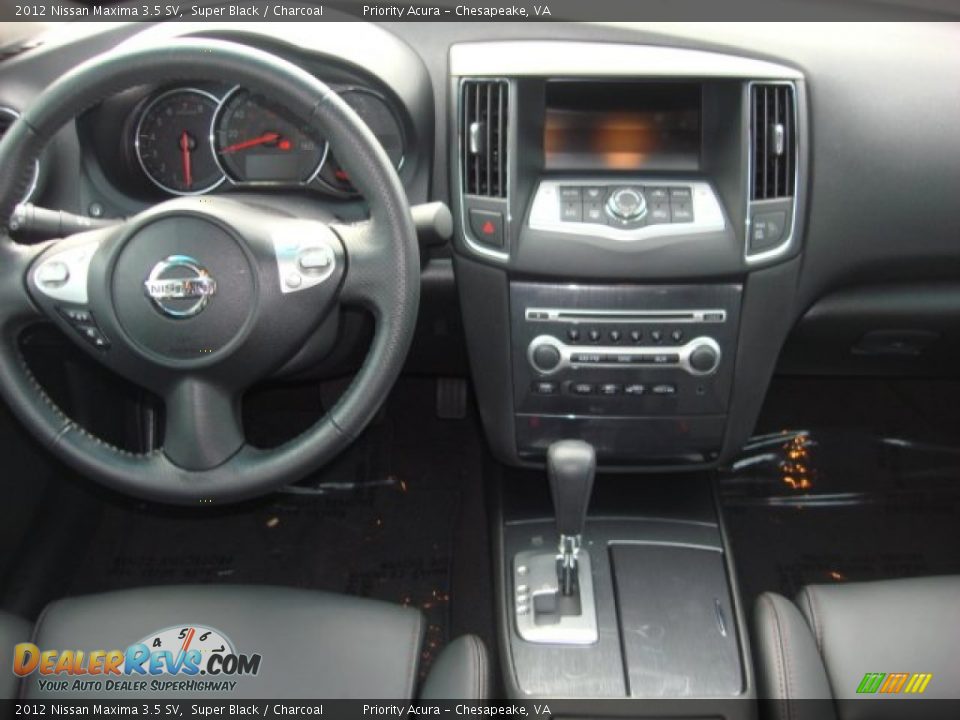 2012 Nissan Maxima 3.5 SV Super Black / Charcoal Photo #15