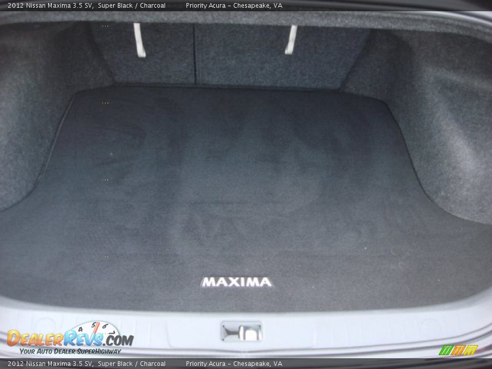 2012 Nissan Maxima 3.5 SV Super Black / Charcoal Photo #16