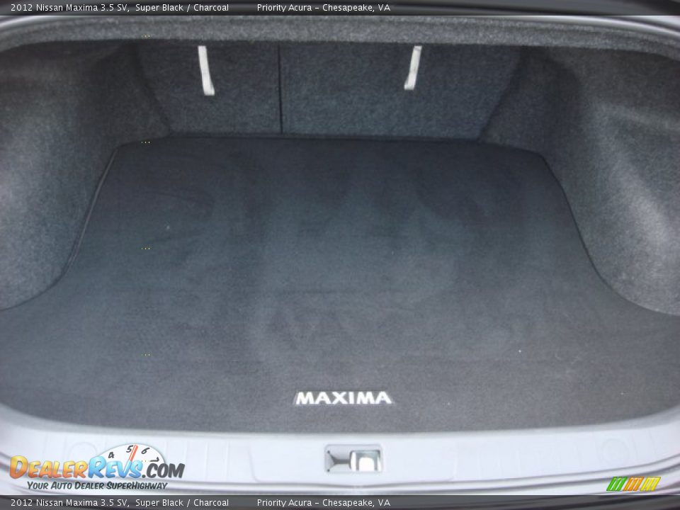 2012 Nissan Maxima 3.5 SV Super Black / Charcoal Photo #17