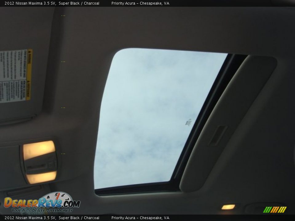 2012 Nissan Maxima 3.5 SV Super Black / Charcoal Photo #19