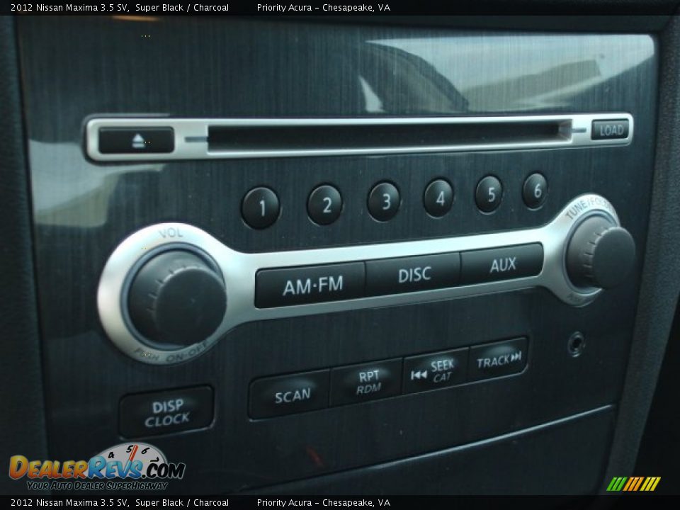 2012 Nissan Maxima 3.5 SV Super Black / Charcoal Photo #21