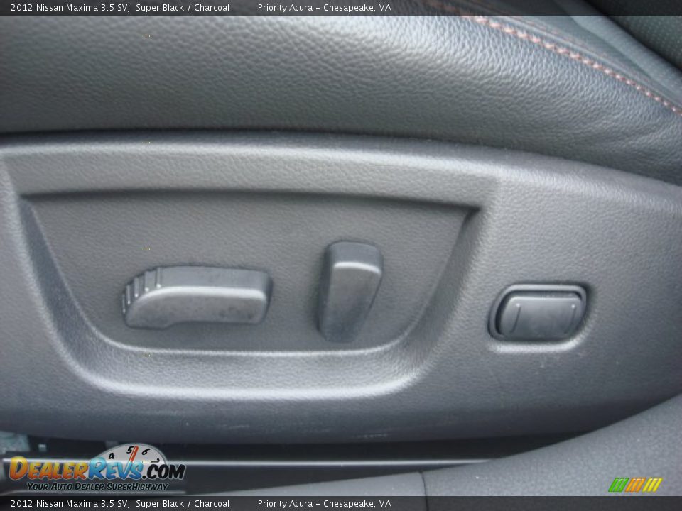 2012 Nissan Maxima 3.5 SV Super Black / Charcoal Photo #24