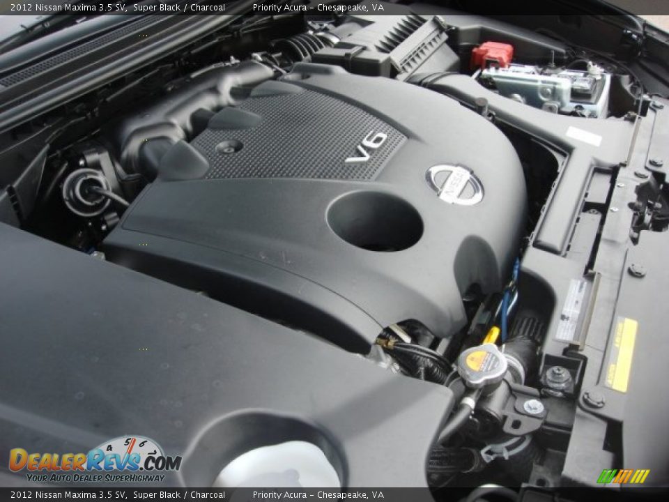 2012 Nissan Maxima 3.5 SV Super Black / Charcoal Photo #27