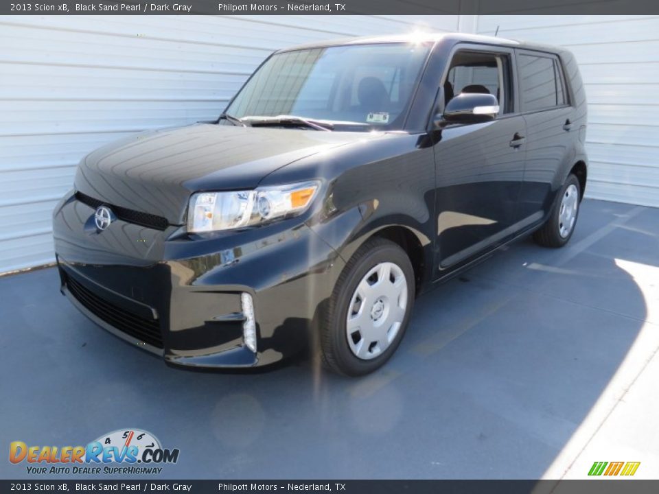 2013 Scion xB Black Sand Pearl / Dark Gray Photo #7