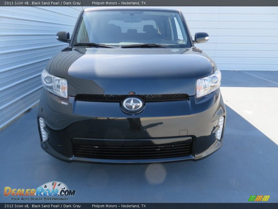 2013 Scion xB Black Sand Pearl / Dark Gray Photo #8