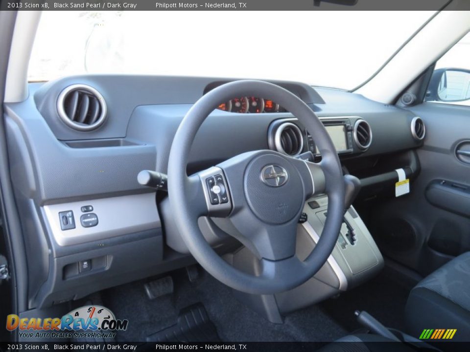 2013 Scion xB Black Sand Pearl / Dark Gray Photo #25