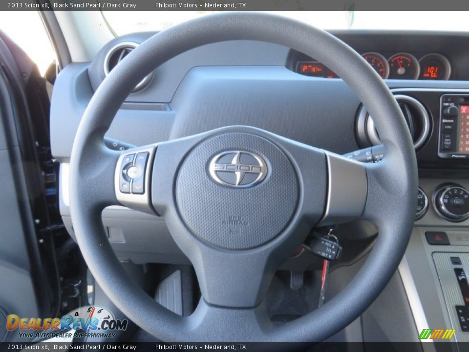 2013 Scion xB Black Sand Pearl / Dark Gray Photo #30