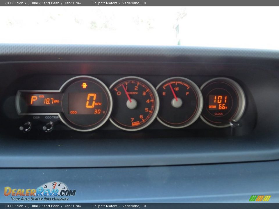 2013 Scion xB Black Sand Pearl / Dark Gray Photo #31