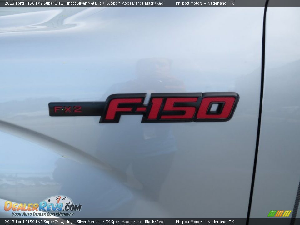 2013 Ford F150 FX2 SuperCrew Ingot Silver Metallic / FX Sport Appearance Black/Red Photo #13