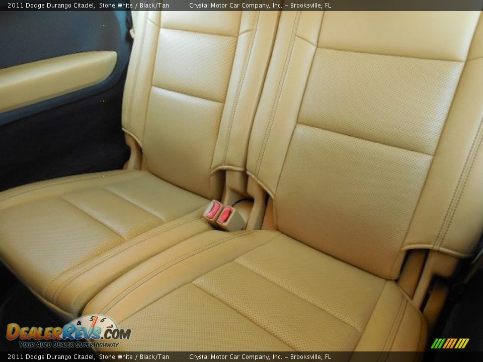 2011 Dodge Durango Citadel Stone White / Black/Tan Photo #6