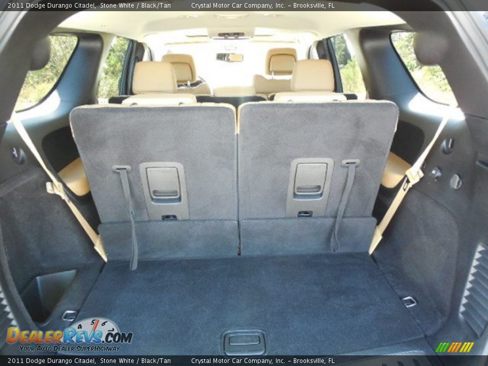 2011 Dodge Durango Citadel Stone White / Black/Tan Photo #9