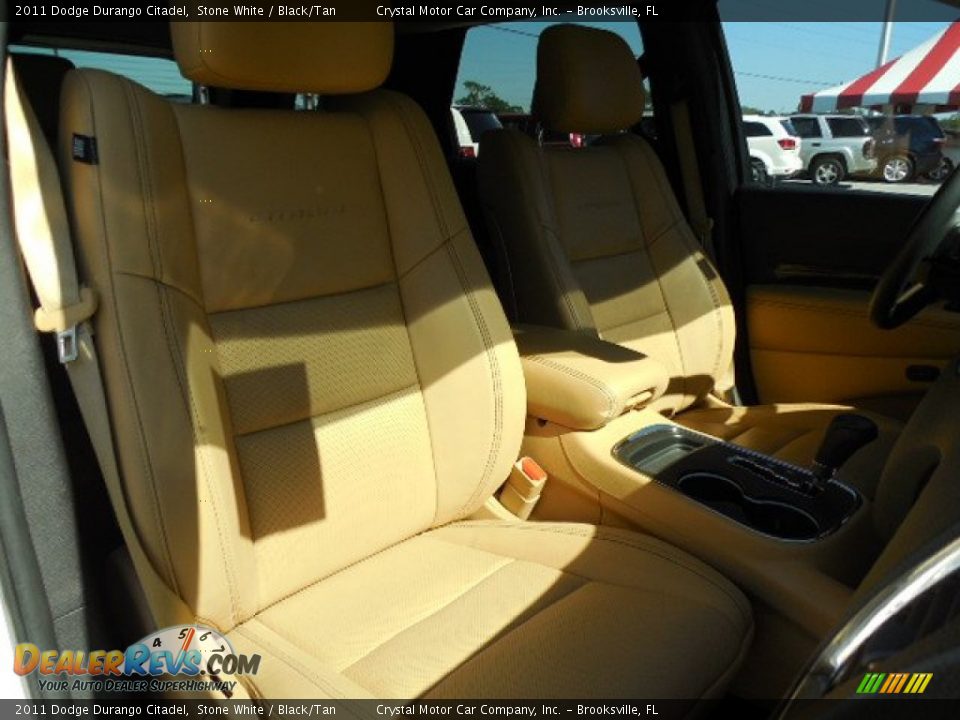 2011 Dodge Durango Citadel Stone White / Black/Tan Photo #15