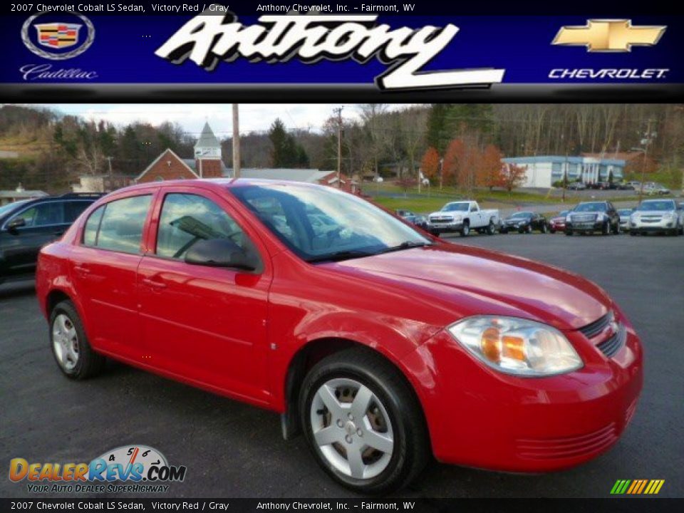 2007 Chevrolet Cobalt LS Sedan Victory Red / Gray Photo #1