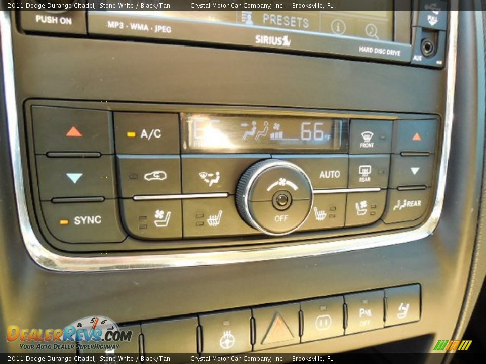 2011 Dodge Durango Citadel Stone White / Black/Tan Photo #23