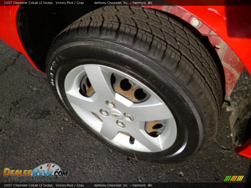 2007 Chevrolet Cobalt LS Sedan Victory Red / Gray Photo #9