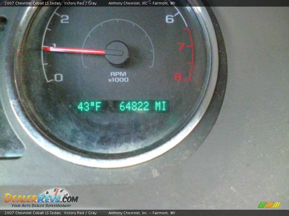2007 Chevrolet Cobalt LS Sedan Victory Red / Gray Photo #20