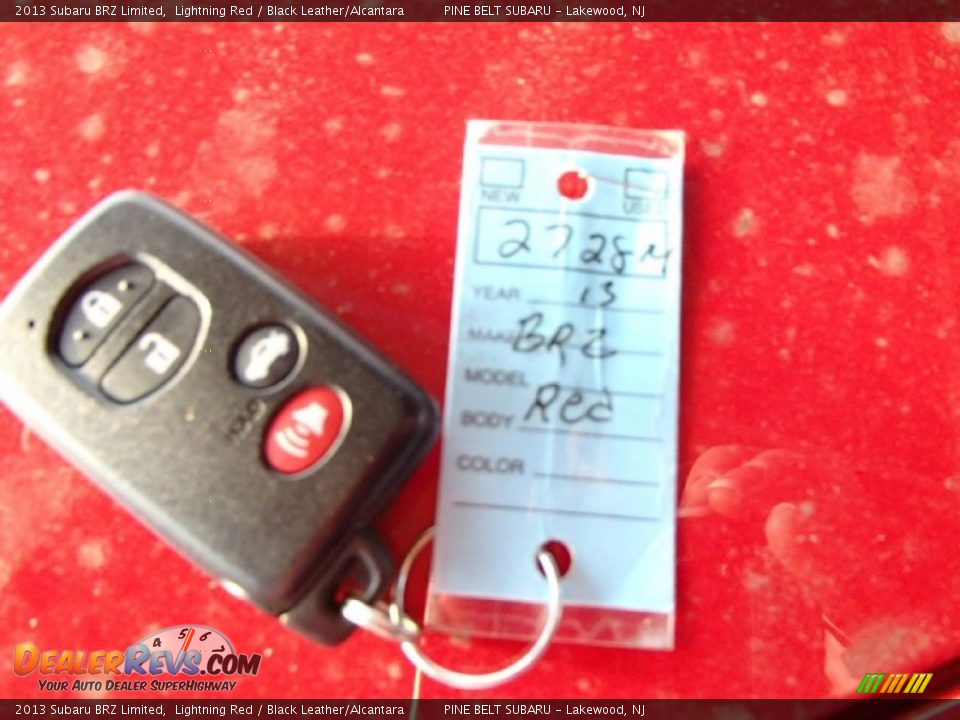 2013 Subaru BRZ Limited Lightning Red / Black Leather/Alcantara Photo #11