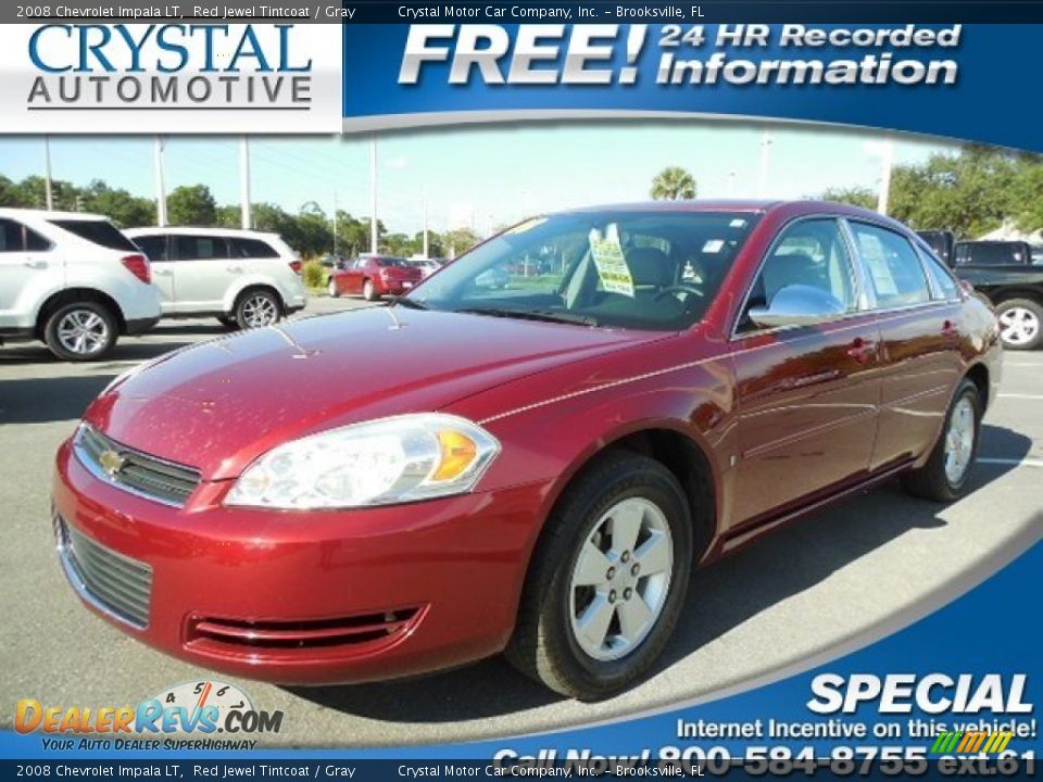 2008 Chevrolet Impala LT Red Jewel Tintcoat / Gray Photo #1