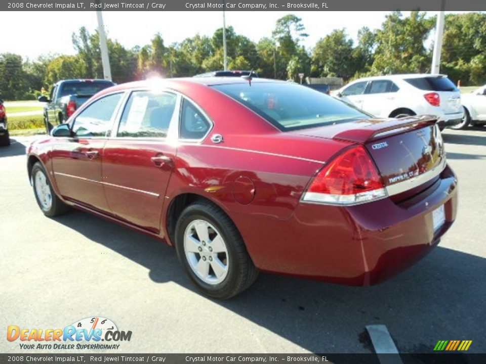 2008 Chevrolet Impala LT Red Jewel Tintcoat / Gray Photo #3