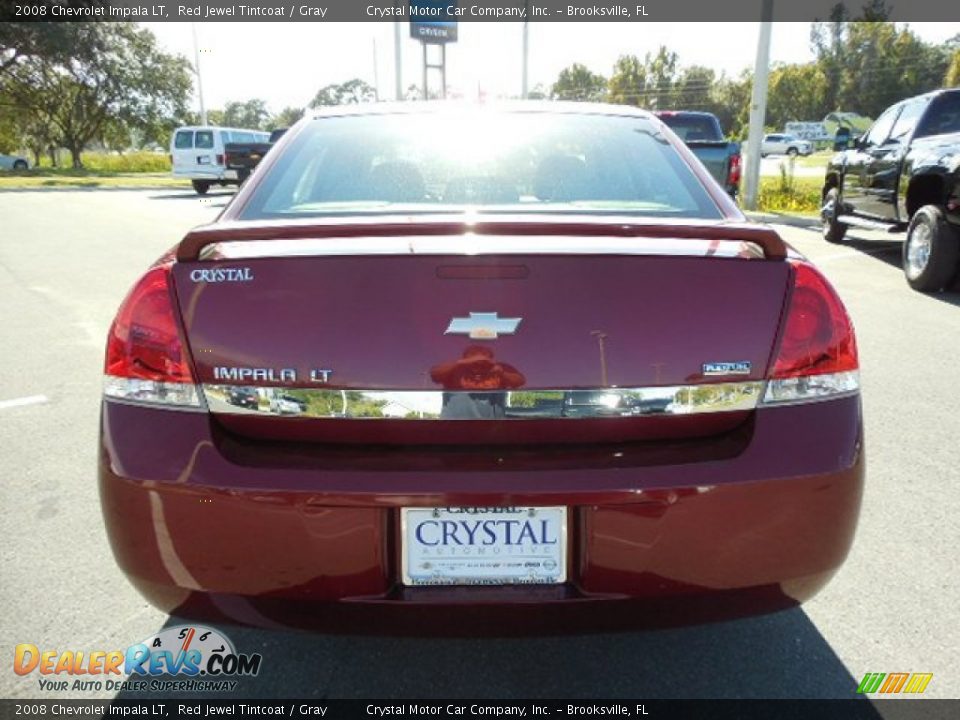 2008 Chevrolet Impala LT Red Jewel Tintcoat / Gray Photo #7