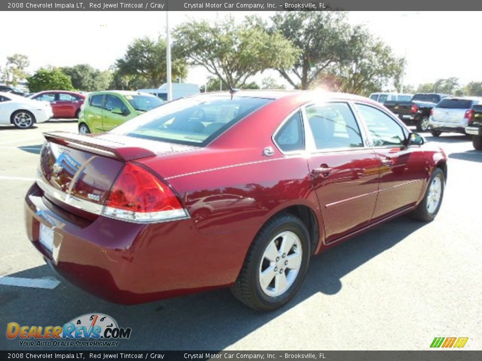 2008 Chevrolet Impala LT Red Jewel Tintcoat / Gray Photo #8