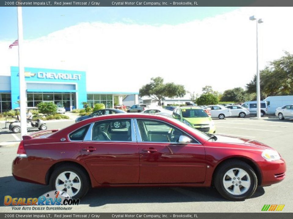 2008 Chevrolet Impala LT Red Jewel Tintcoat / Gray Photo #9