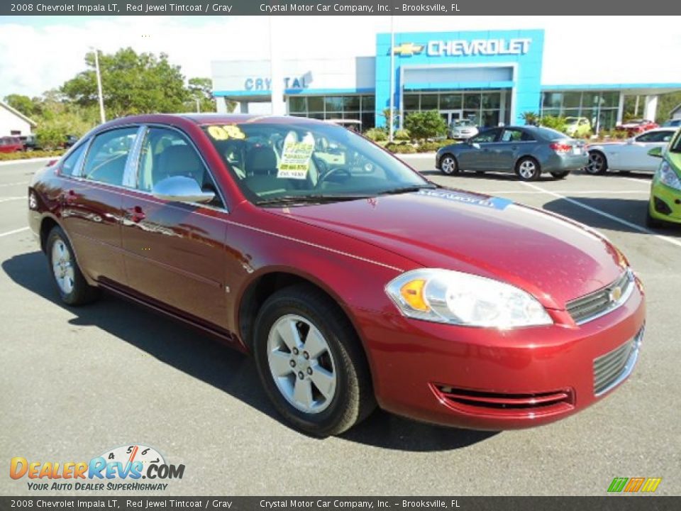 2008 Chevrolet Impala LT Red Jewel Tintcoat / Gray Photo #10