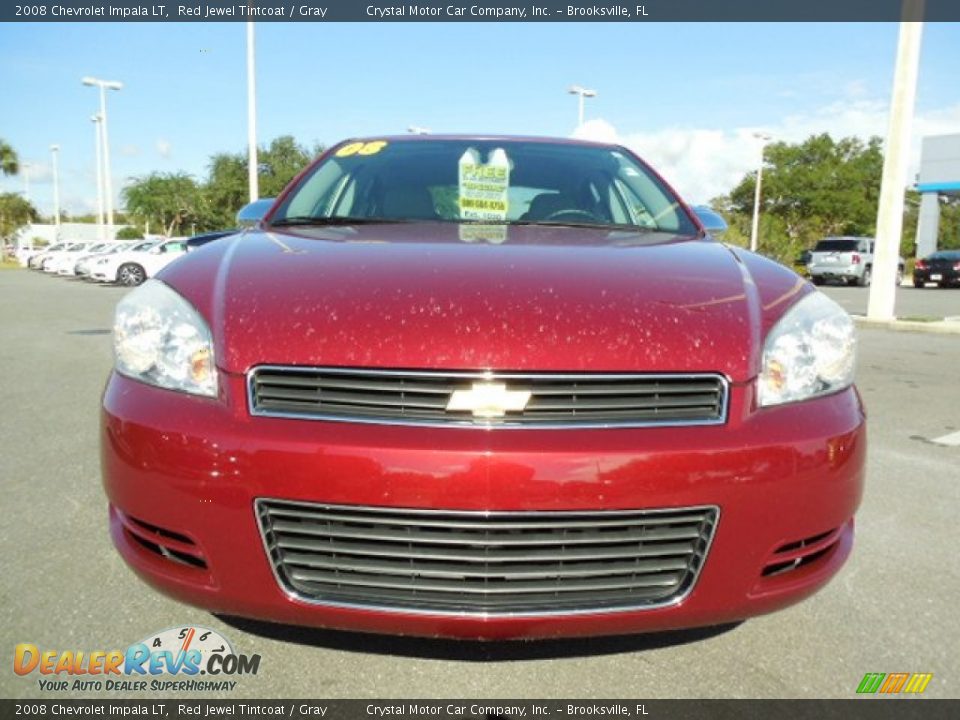 2008 Chevrolet Impala LT Red Jewel Tintcoat / Gray Photo #13
