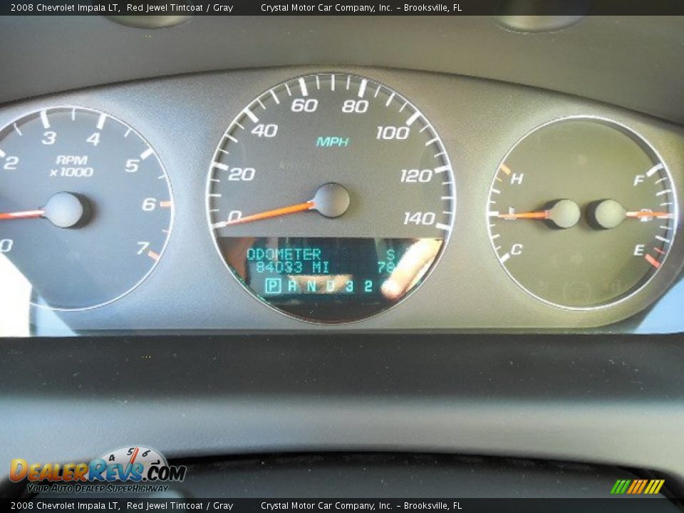 2008 Chevrolet Impala LT Red Jewel Tintcoat / Gray Photo #18